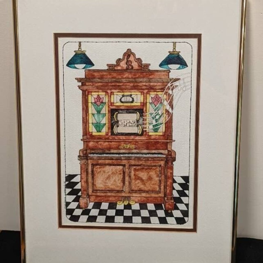Framed Piano Print by Donna Pierce Campbell 13 x 17 inch